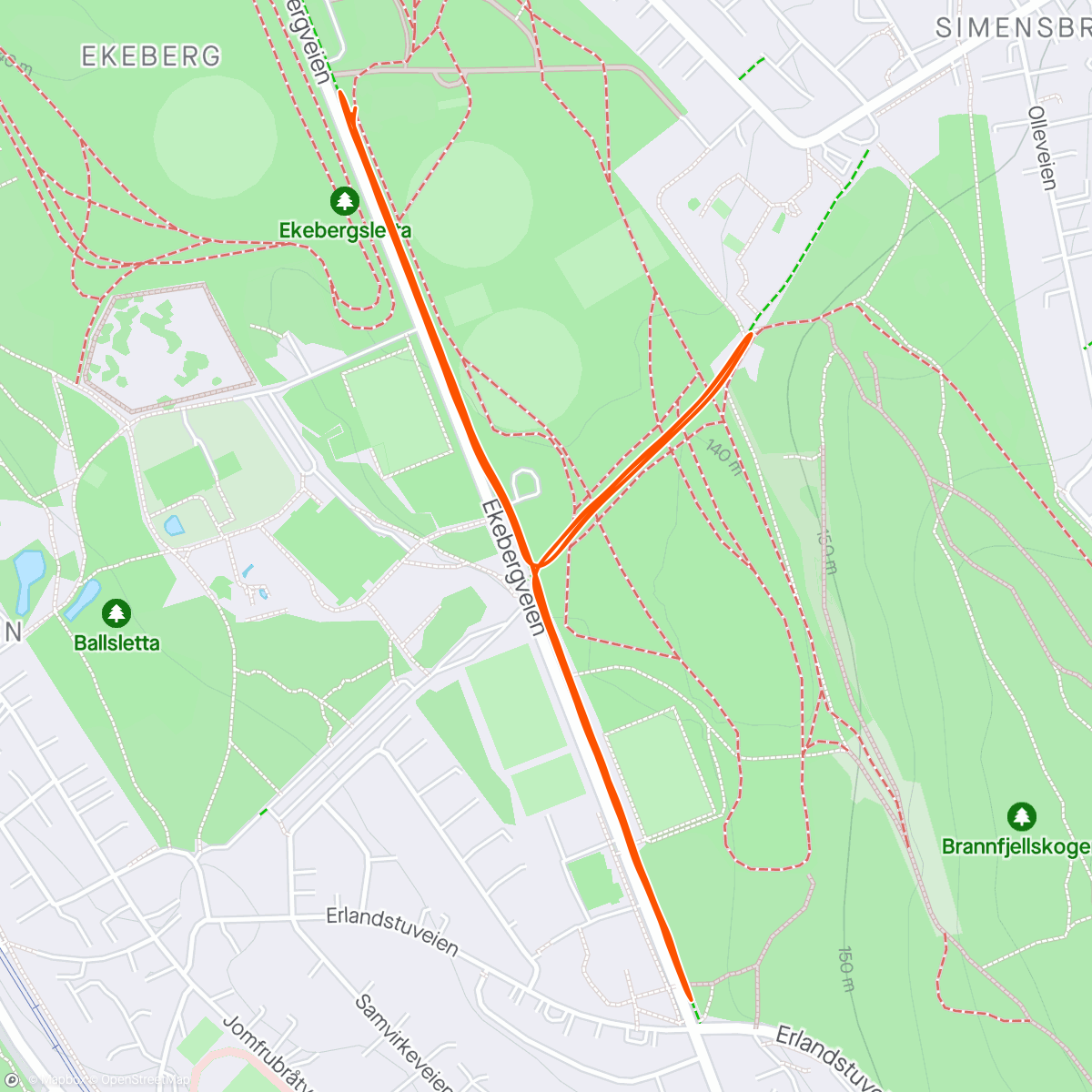 Карта физической активности (Ekebergsletta Parkrun #78🥈)