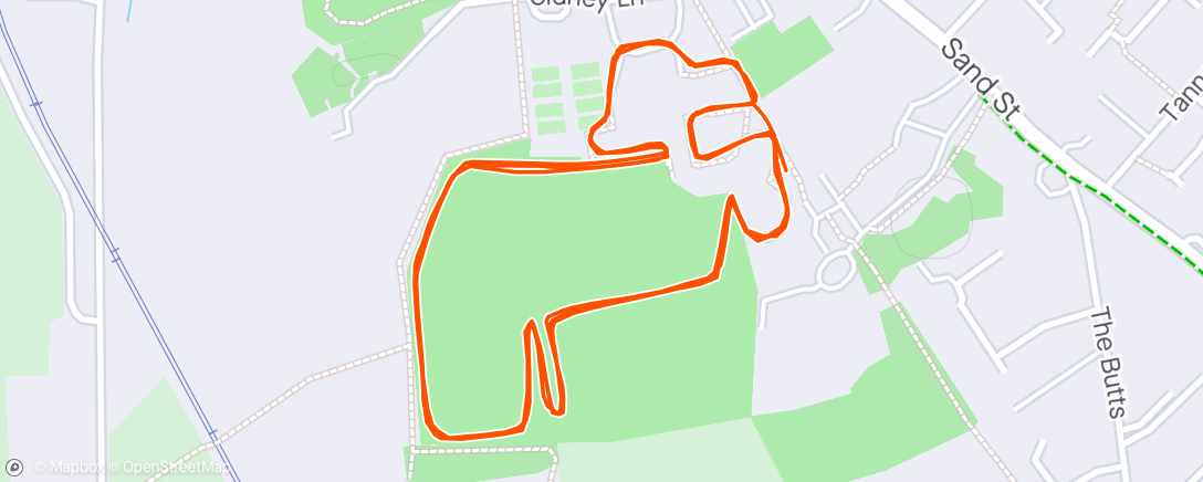 Map of the activity, Morning Run - Soham Parkrun with Freya in the buggy