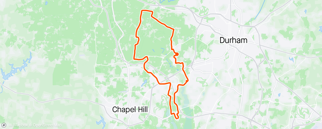 Map of the activity, Weekend ride