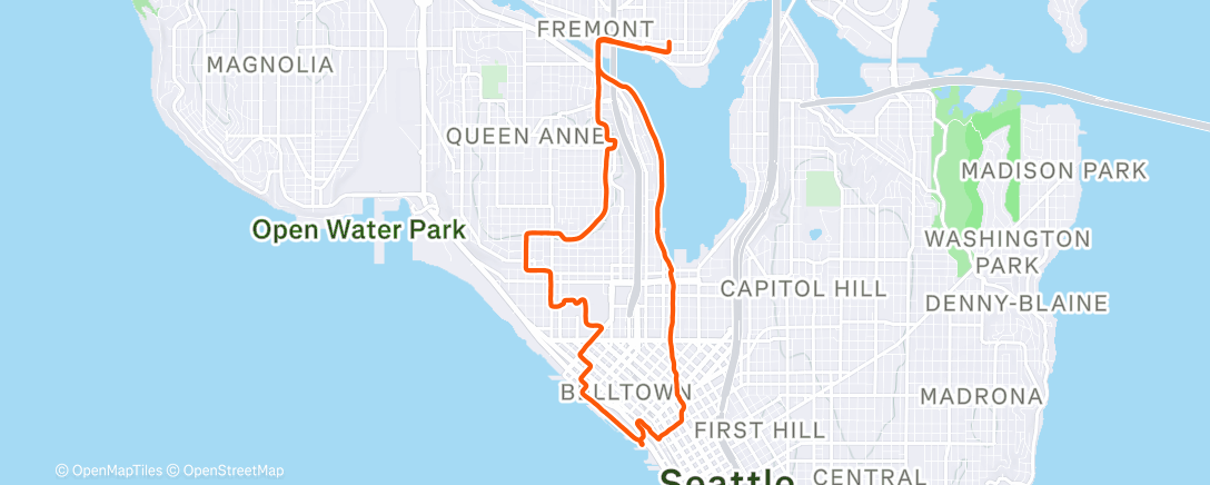 Map of the activity, Biking fitness ≠ running fitness