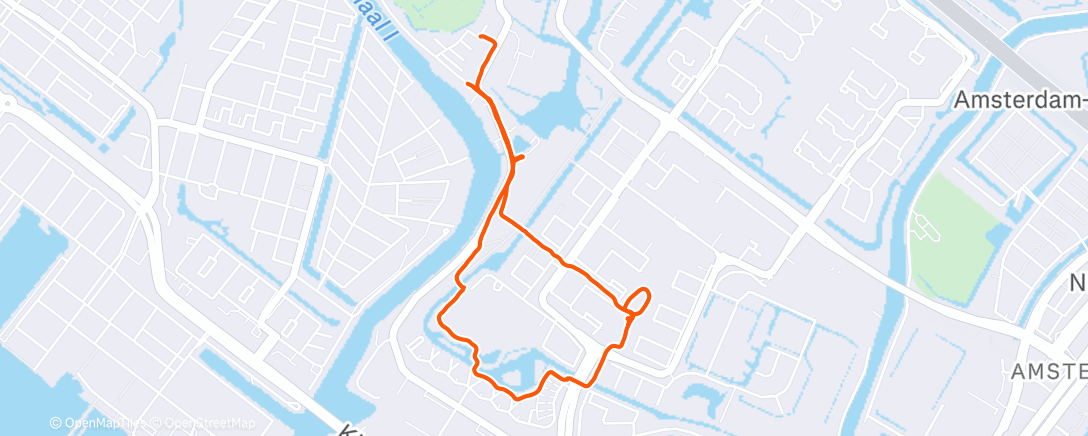 Map of the activity, Ochtendloop