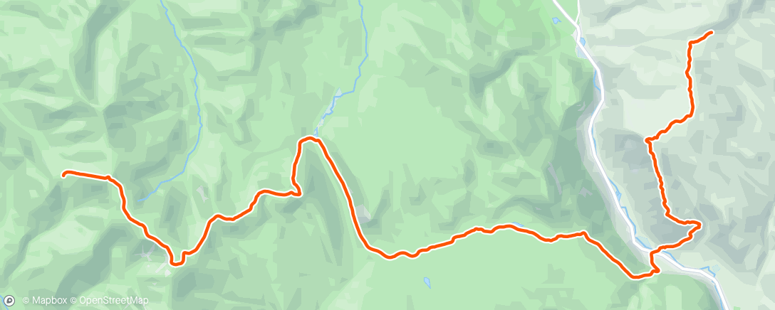 Map of the activity, Morning Hike