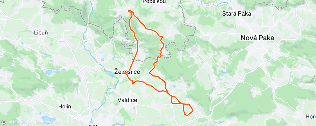 Карта физической активности (Afternoon Ride)