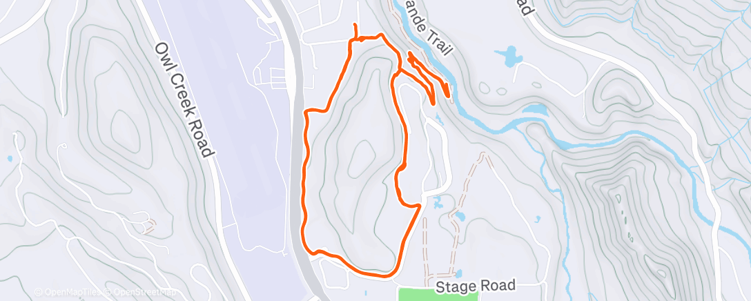 Карта физической активности (Evening Hike)