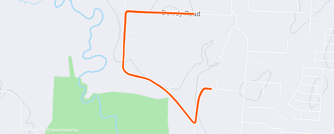 Map of the activity, Lunch Run