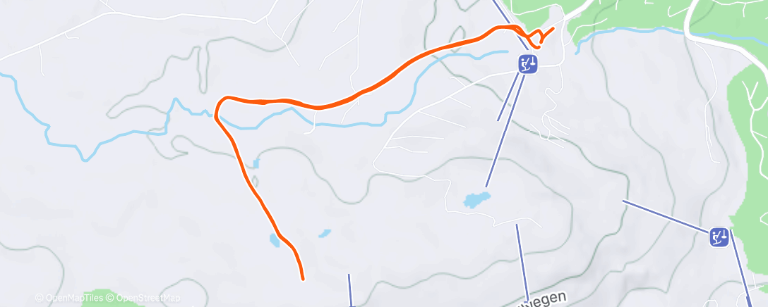 Карта физической активности (Afternoon Hike)