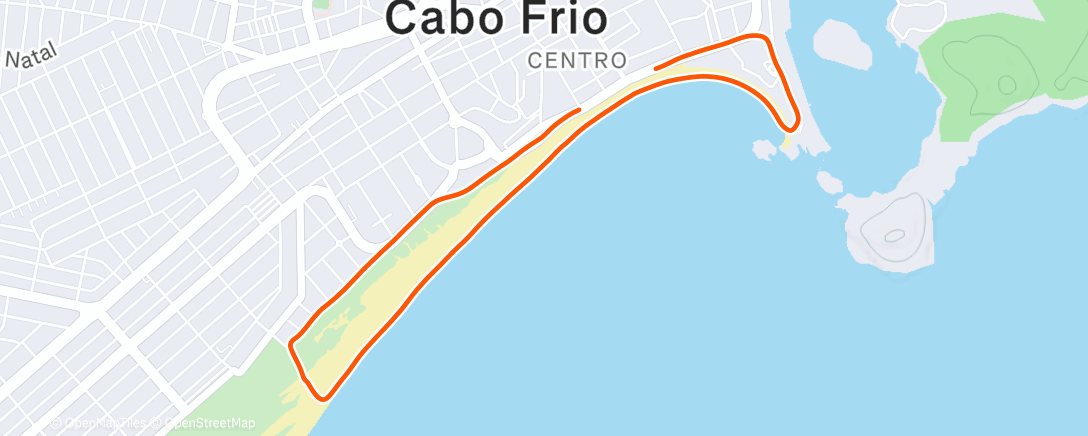 Map of the activity, Morning Run