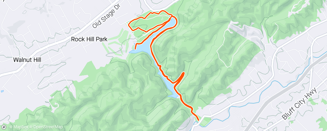 Map of the activity, Soupy Trail Run