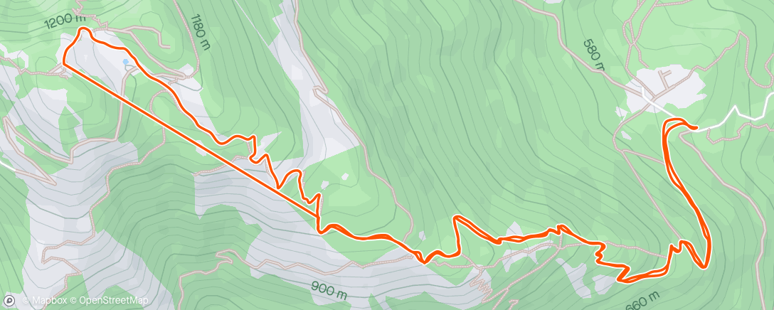 アクティビティ「Sessione di trail running mattutina」の地図