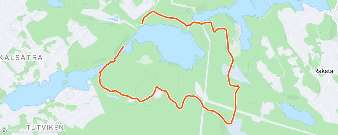 Map of the activity, Afternoon Walk