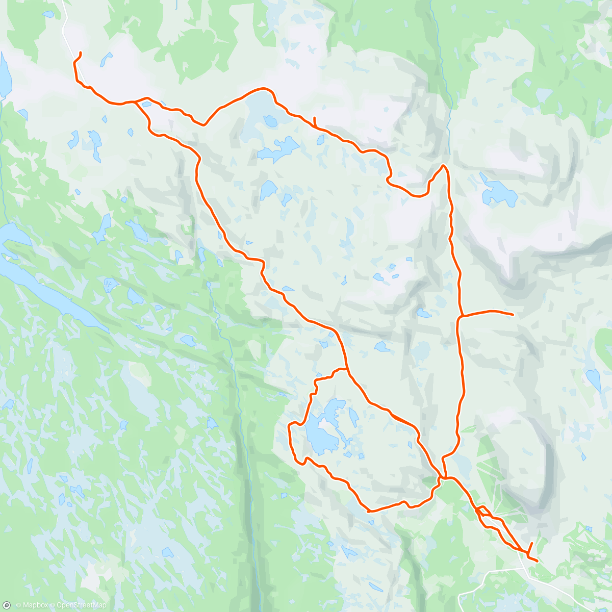 Map of the activity, Den Drøyeste Måneden