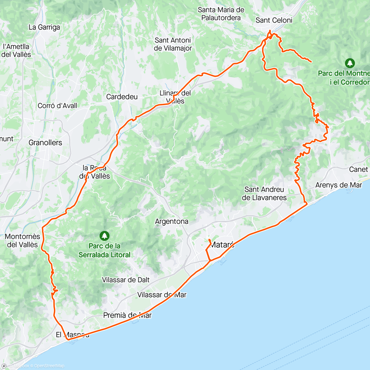 Карта физической активности (Bicicleta por la mañana)