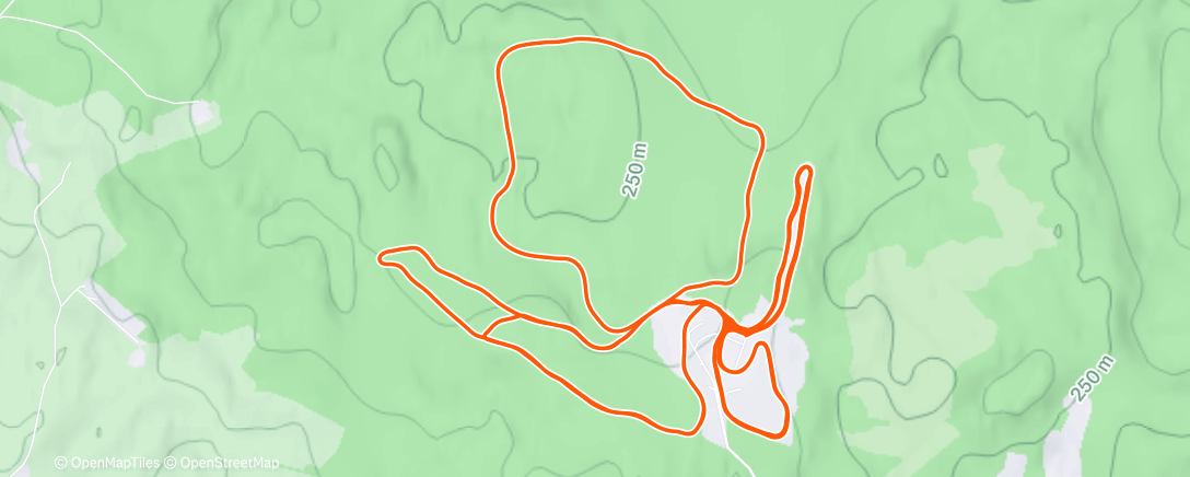 Map of the activity, Afternoon Nordic Ski