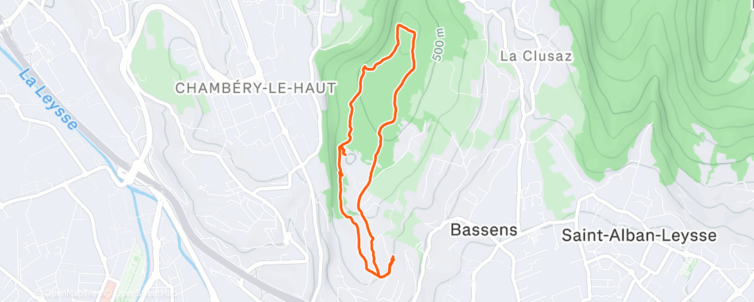 Map of the activity, Marche le midi