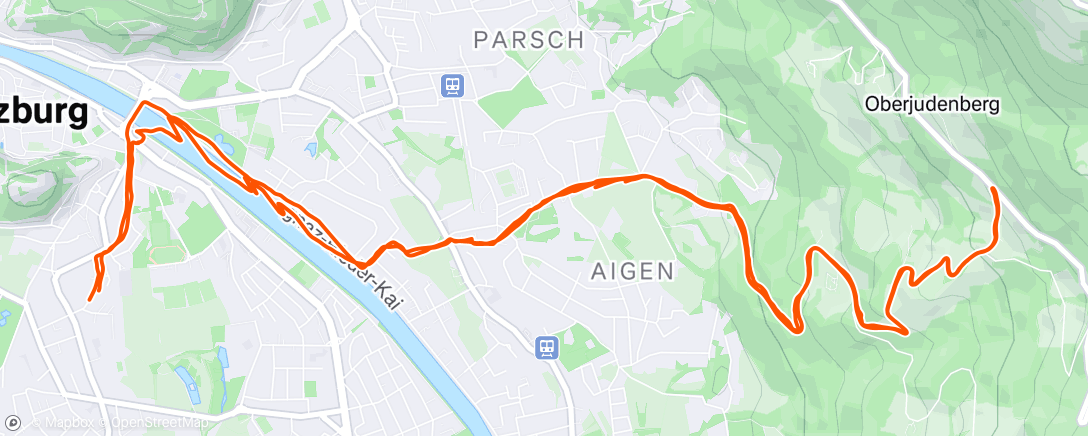 Map of the activity, Fahrt am Nachmittag