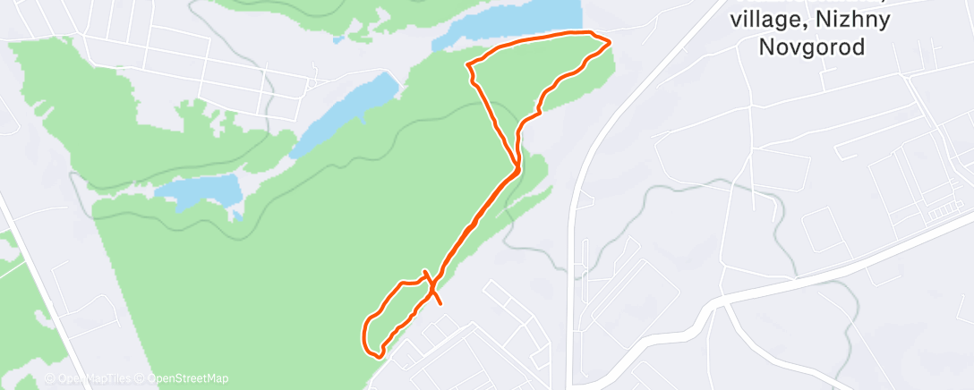 Map of the activity, Утренняя прогулка