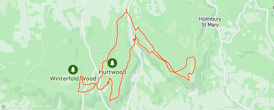 Map of the activity, Afternoon Ride