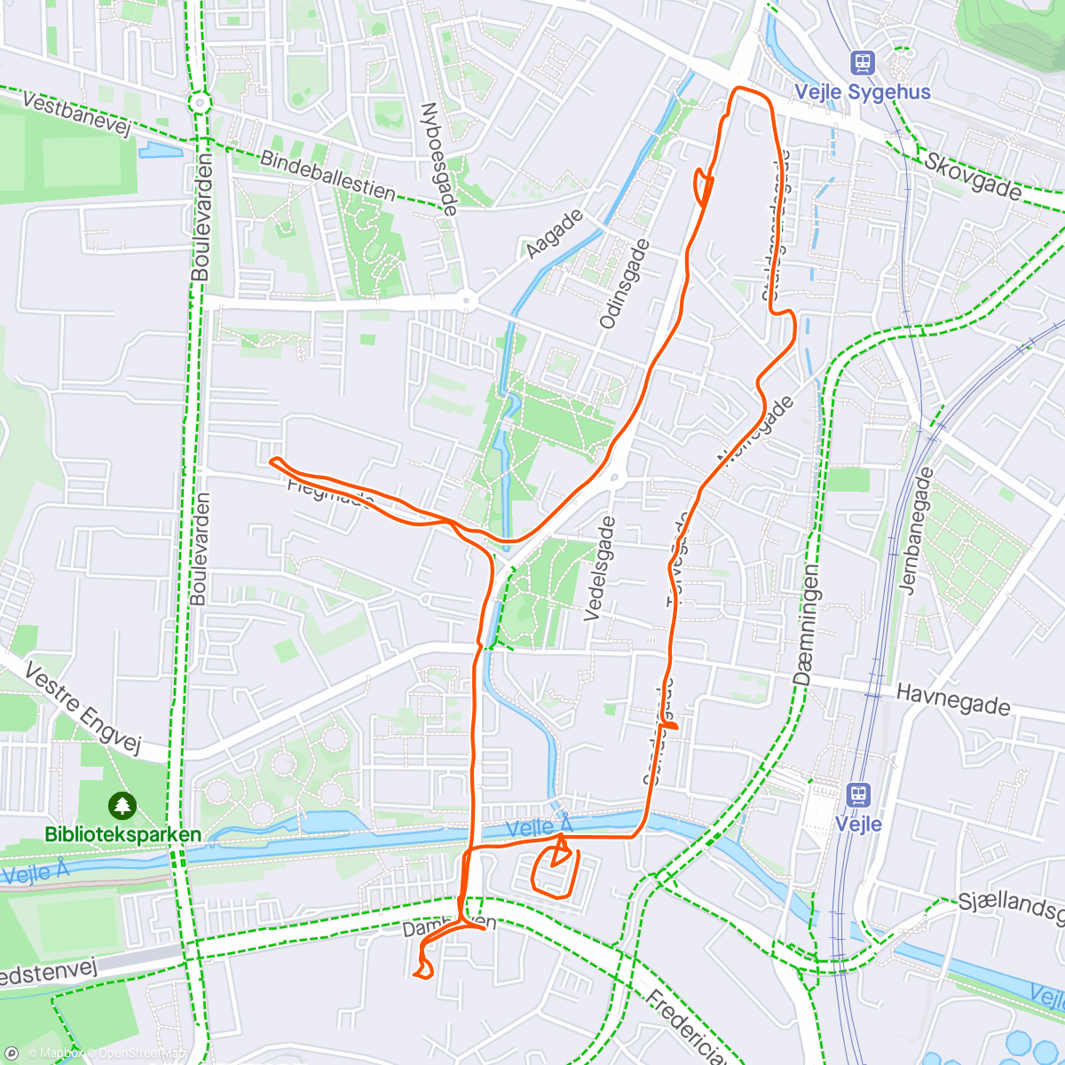 Map of the activity, Vejle 🇩🇰