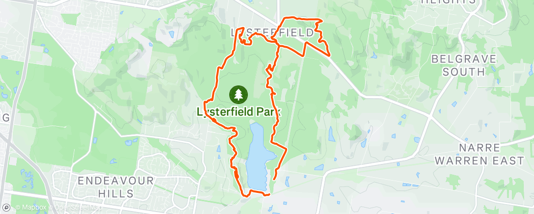 Map of the activity, Lunch Ride