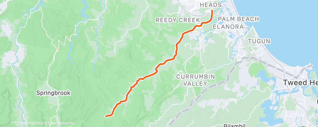 Map of the activity, Lunch Ride