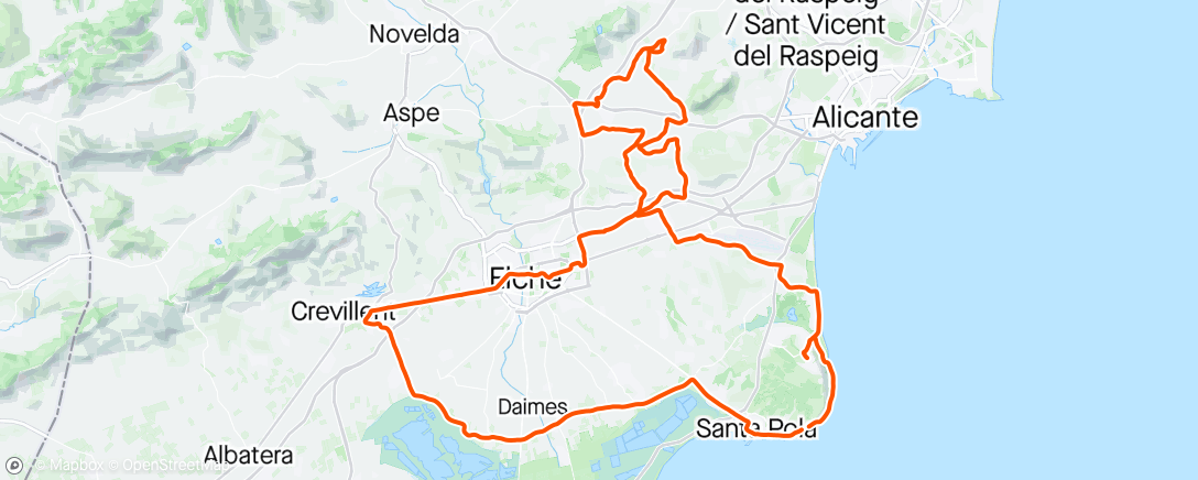 Map of the activity, Santa Pola Dag 3