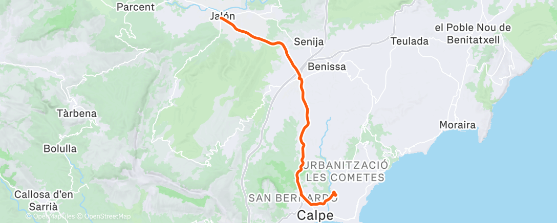 Map of the activity, Middagrit