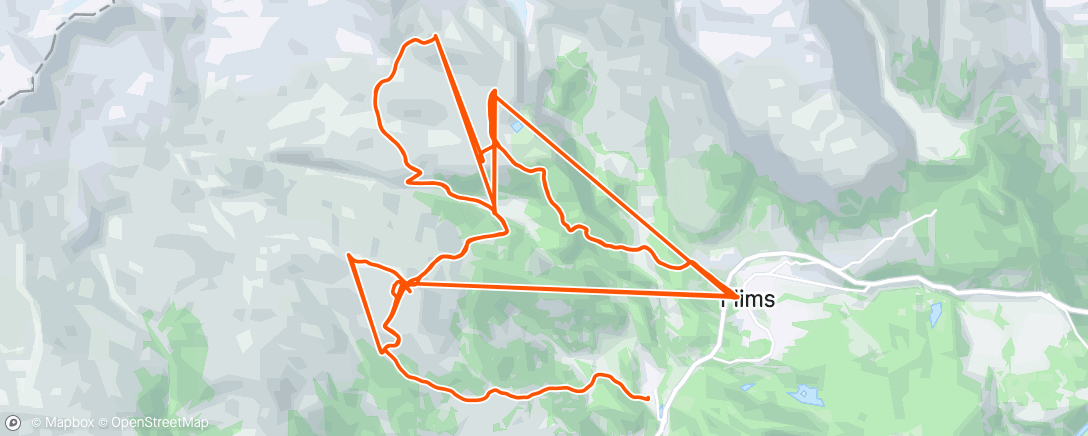 Mapa da atividade, Snowboarden am Morgen