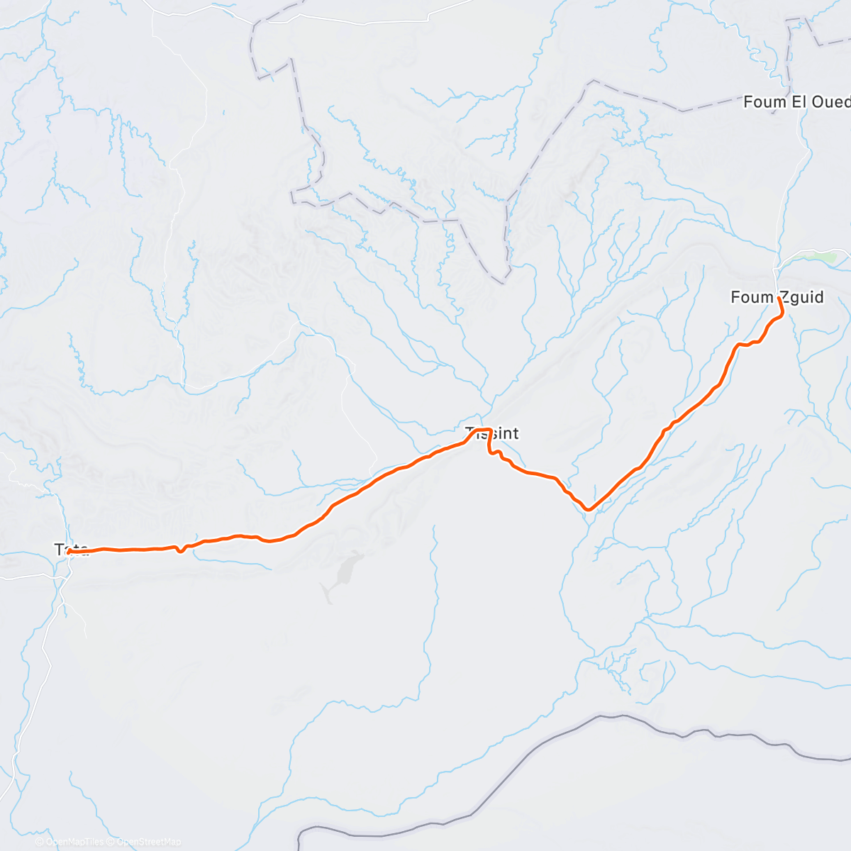 Карта физической активности (Christmas in Morocco 🇲🇦 // Day 7: Tata - Foum Zguid)