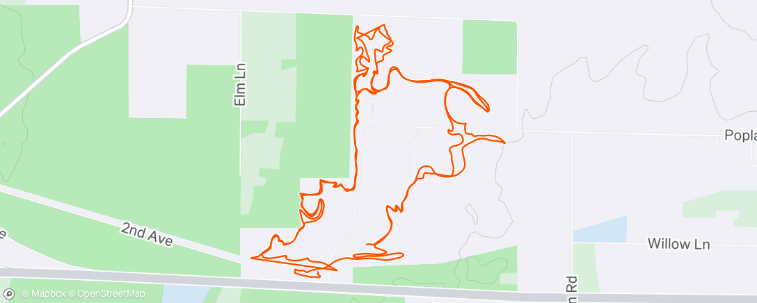 Map of the activity, Afternoon Ride