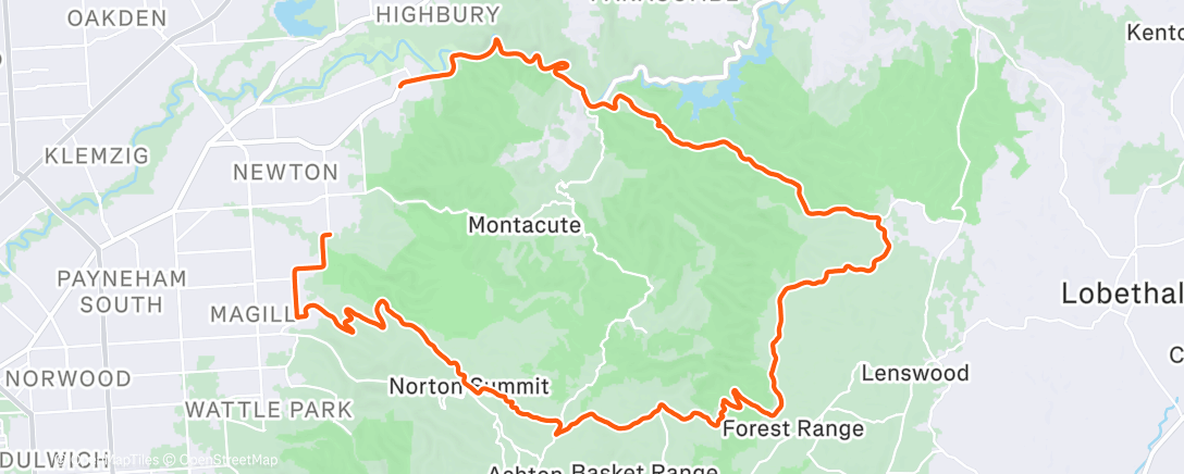 Map of the activity, gravel ride ☀️