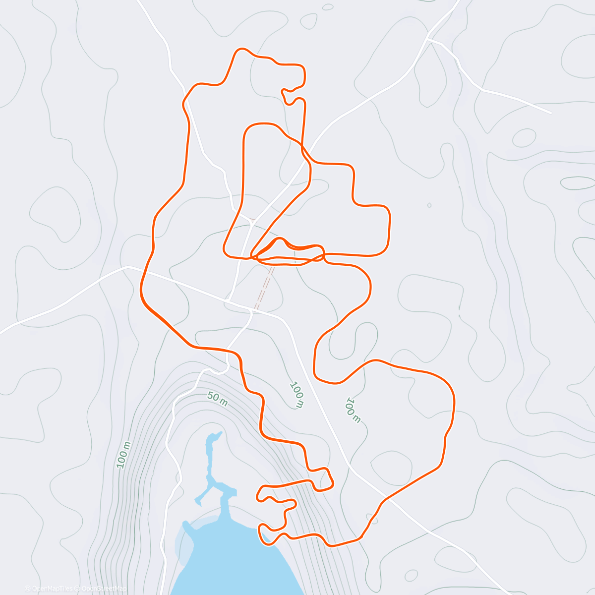 Map of the activity, Zwift - Sprinter's Playground in Makuri Islands