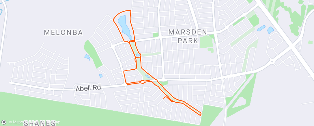 Map of the activity, 12km Long Run with Runna ✅