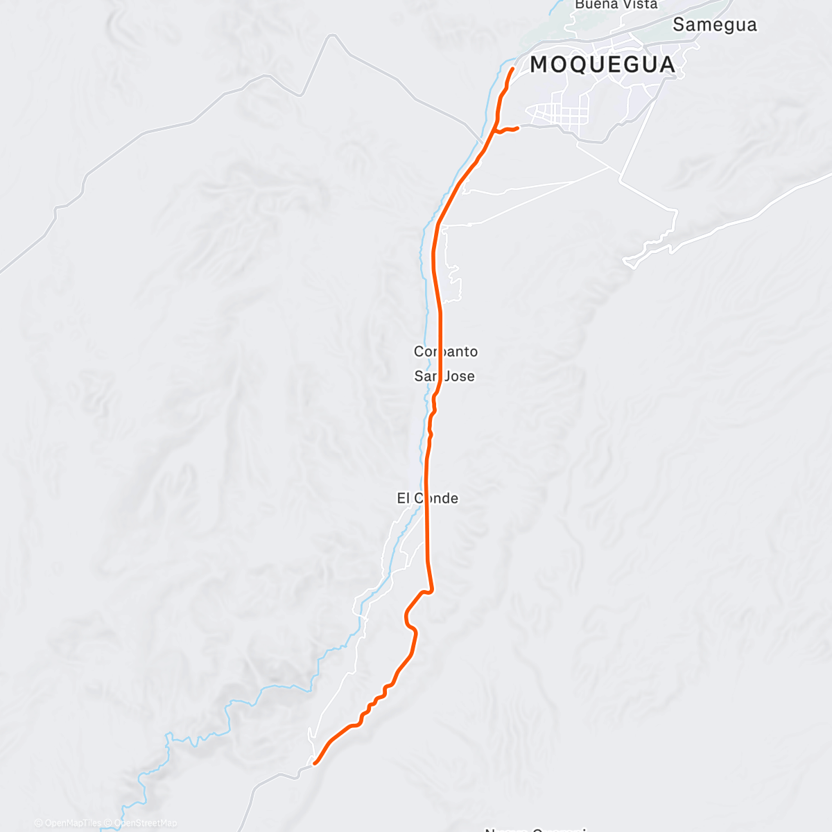 Map of the activity, Morning Ride