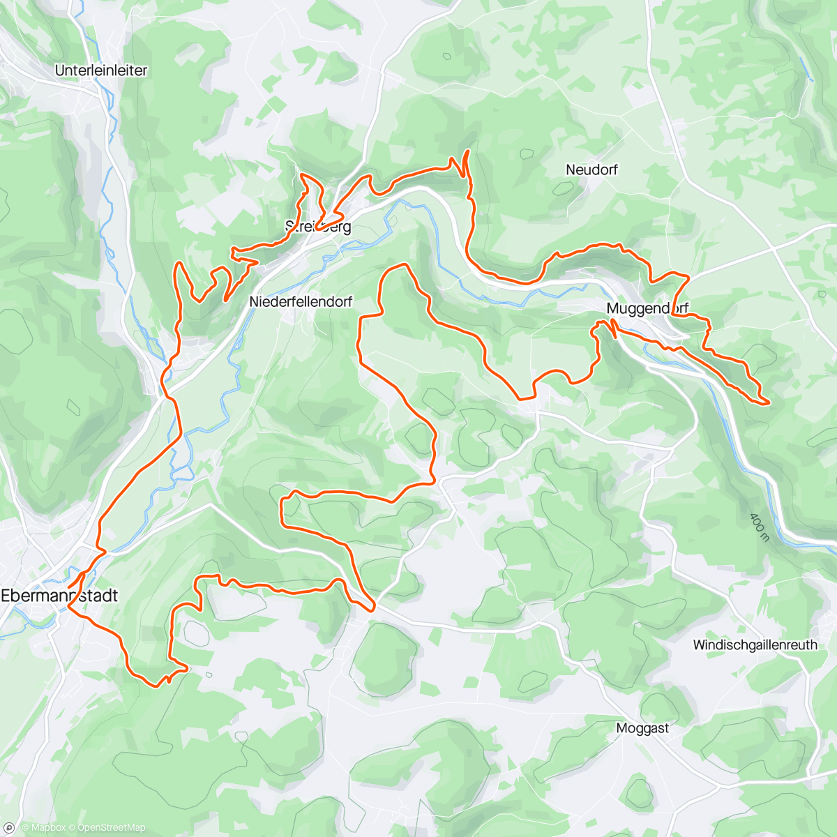 Map of the activity, UTFS - Speedtrail
