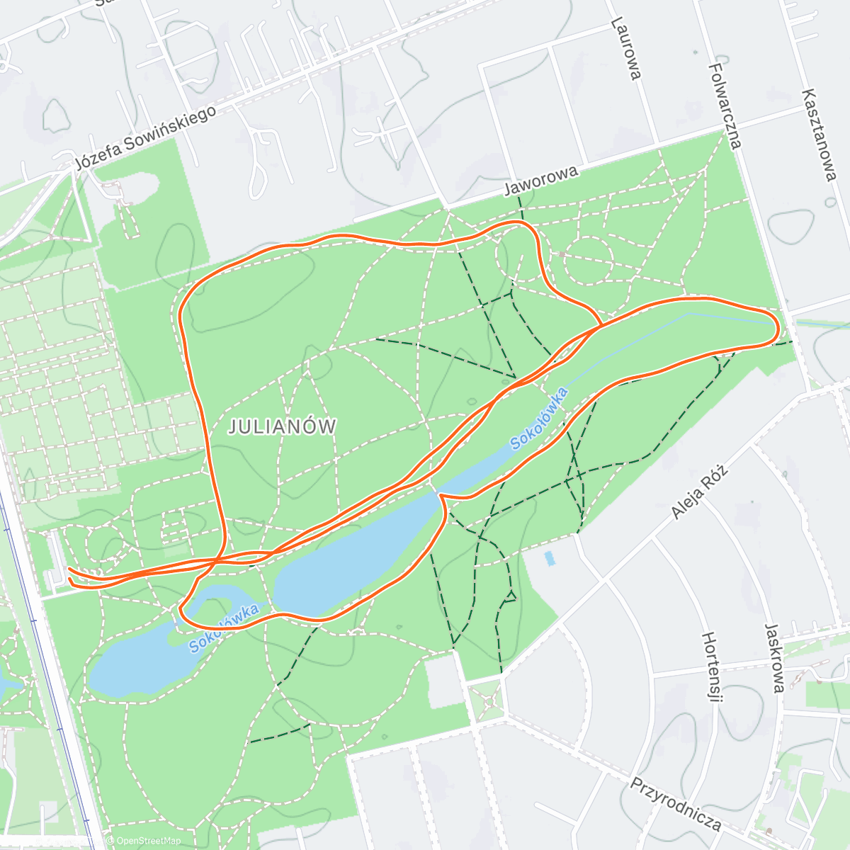 Map of the activity, Spacerek z Agusią