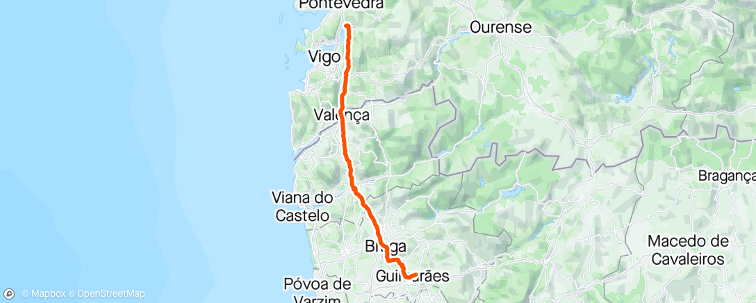 Mapa da atividade, A caminho de Santiago ➡️