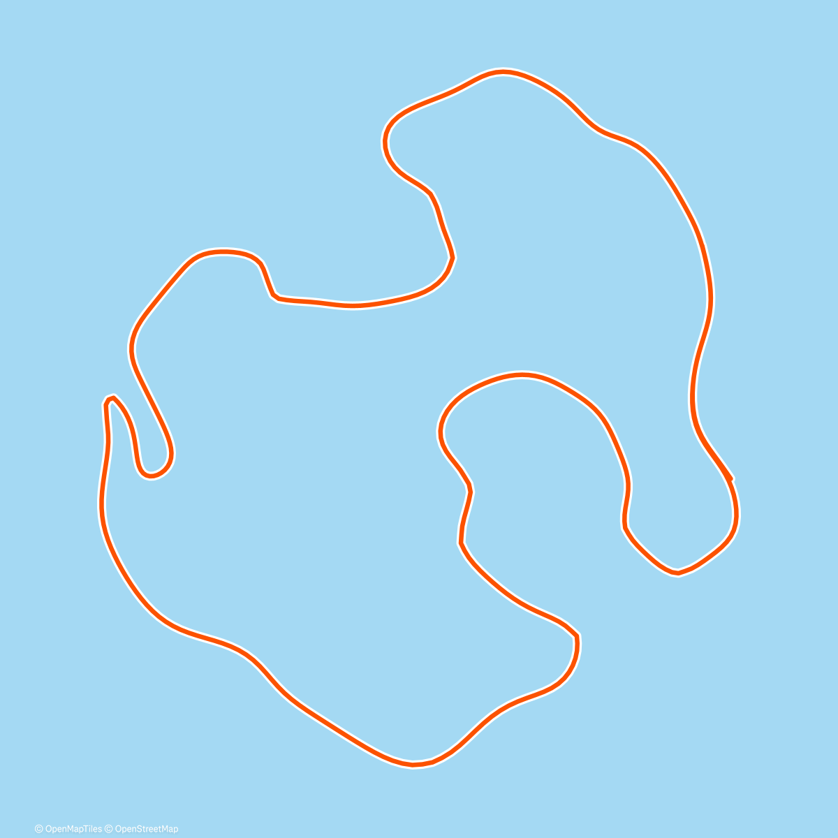 Map of the activity, Zwift - Volcano Circuit in Watopia
