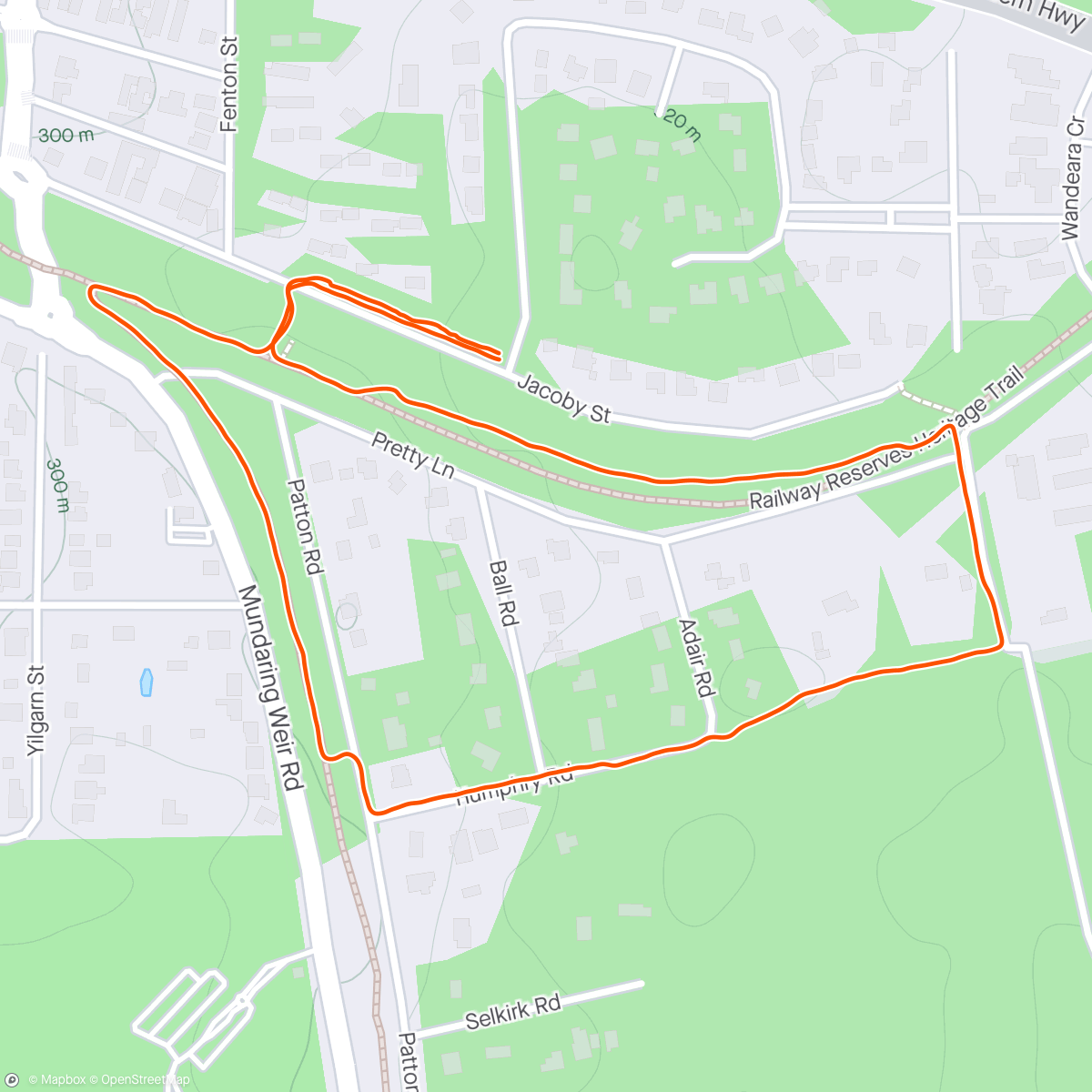 Map of the activity, Ruck w Aly