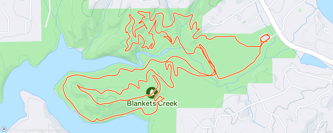 Map of the activity, Riding MTB with a rib injury is possible.  Just not quite comfortable.
