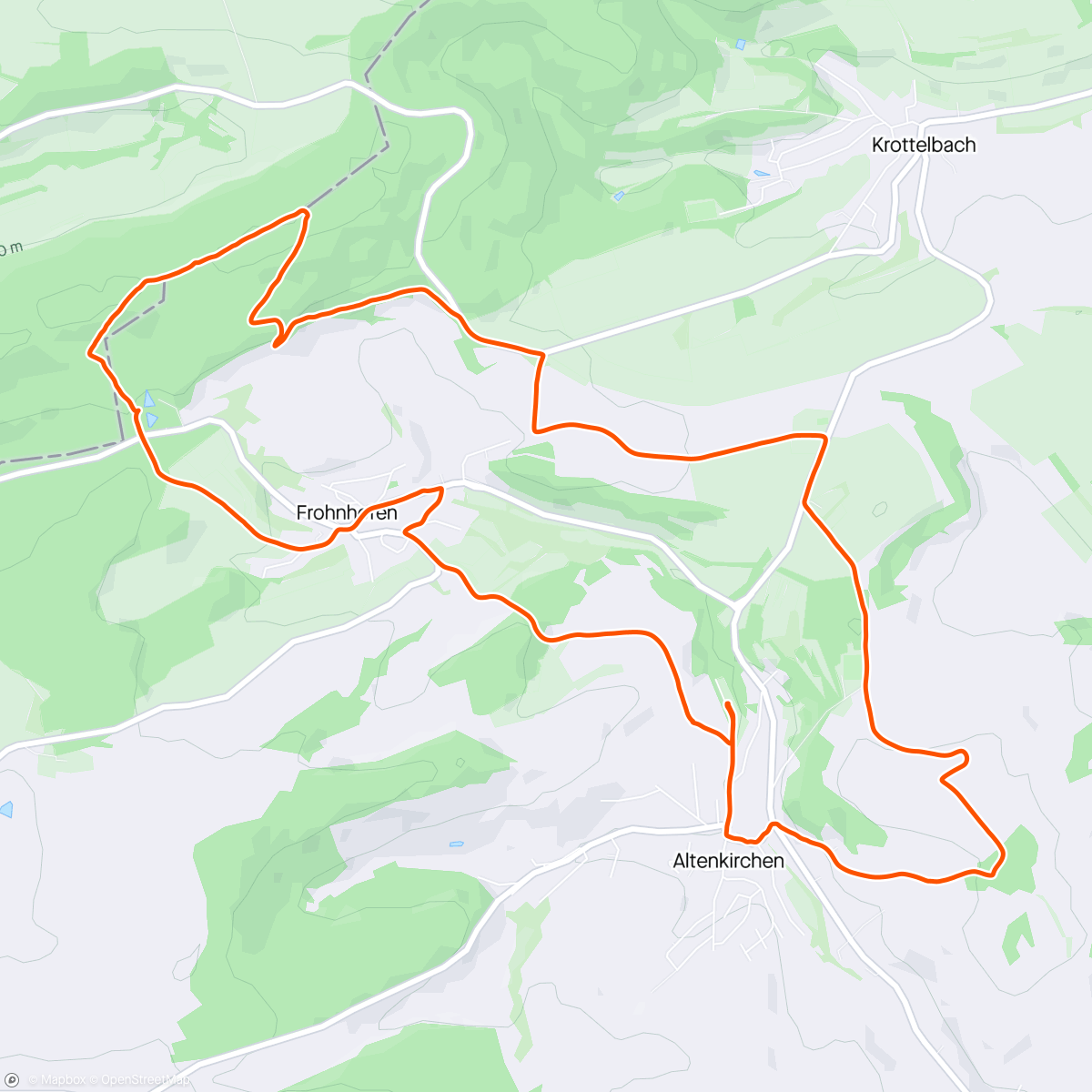 Map of the activity, Halber Kirschenlandweg