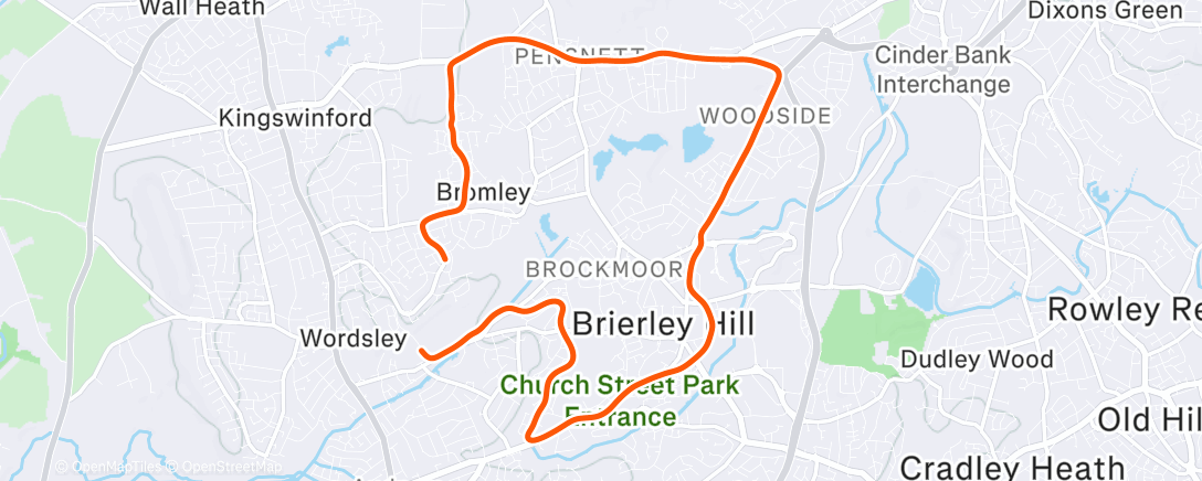 Mapa de la actividad (Morning Run)