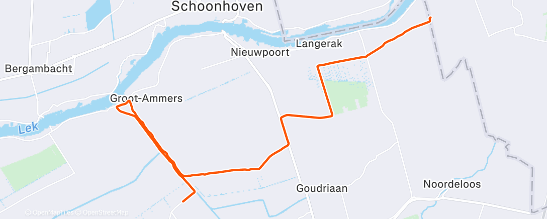 Map of the activity, Sortie vélo dans l'après-midi