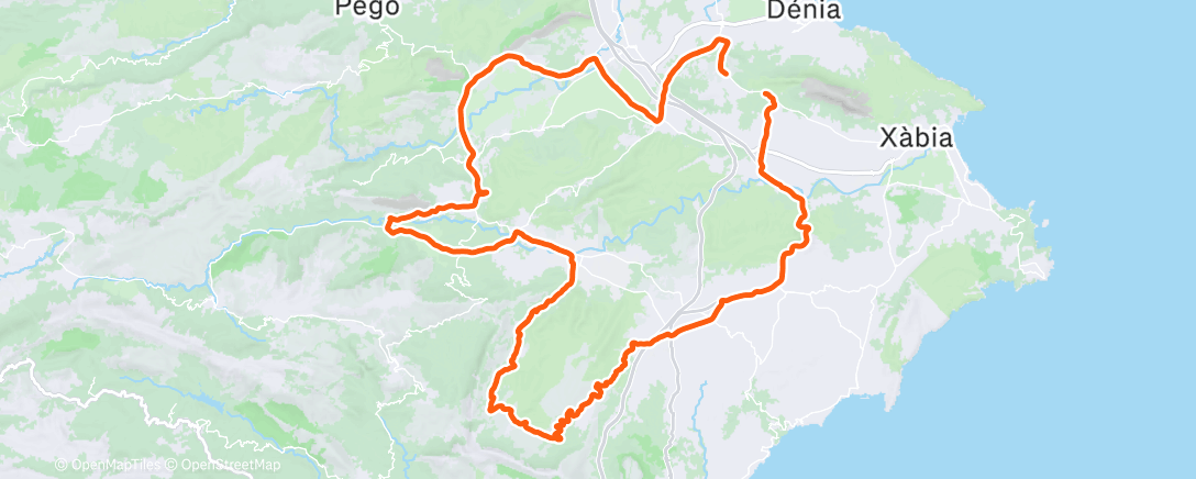 Map of the activity, Morning Ride