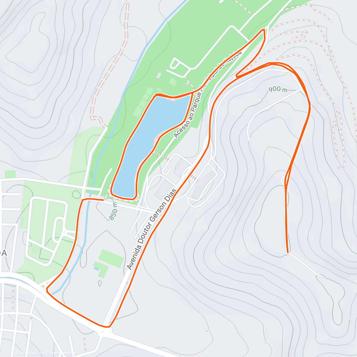 Map of the activity, 2° Treinão de Corrida