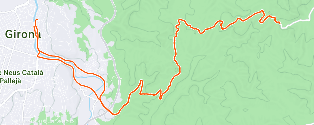 Mappa dell'attività Lunch Ride