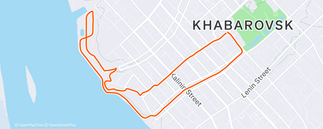 Карта физической активности (Morning Run)