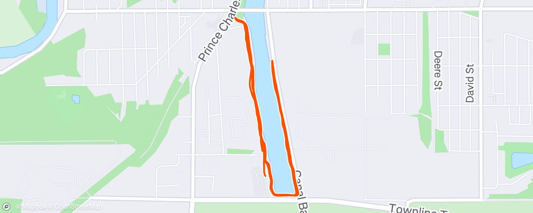 Map of the activity, Morning Run