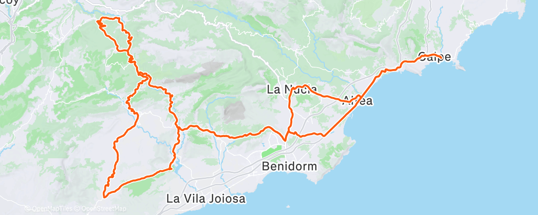 Map of the activity, Morning Ride