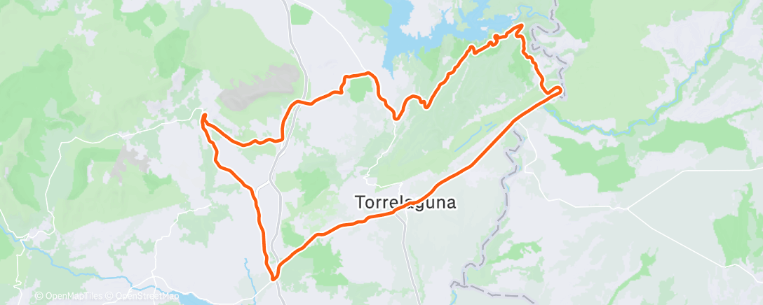 Map of the activity, Bicicleta por la mañana