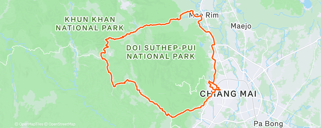 Map of the activity, Morning Ride